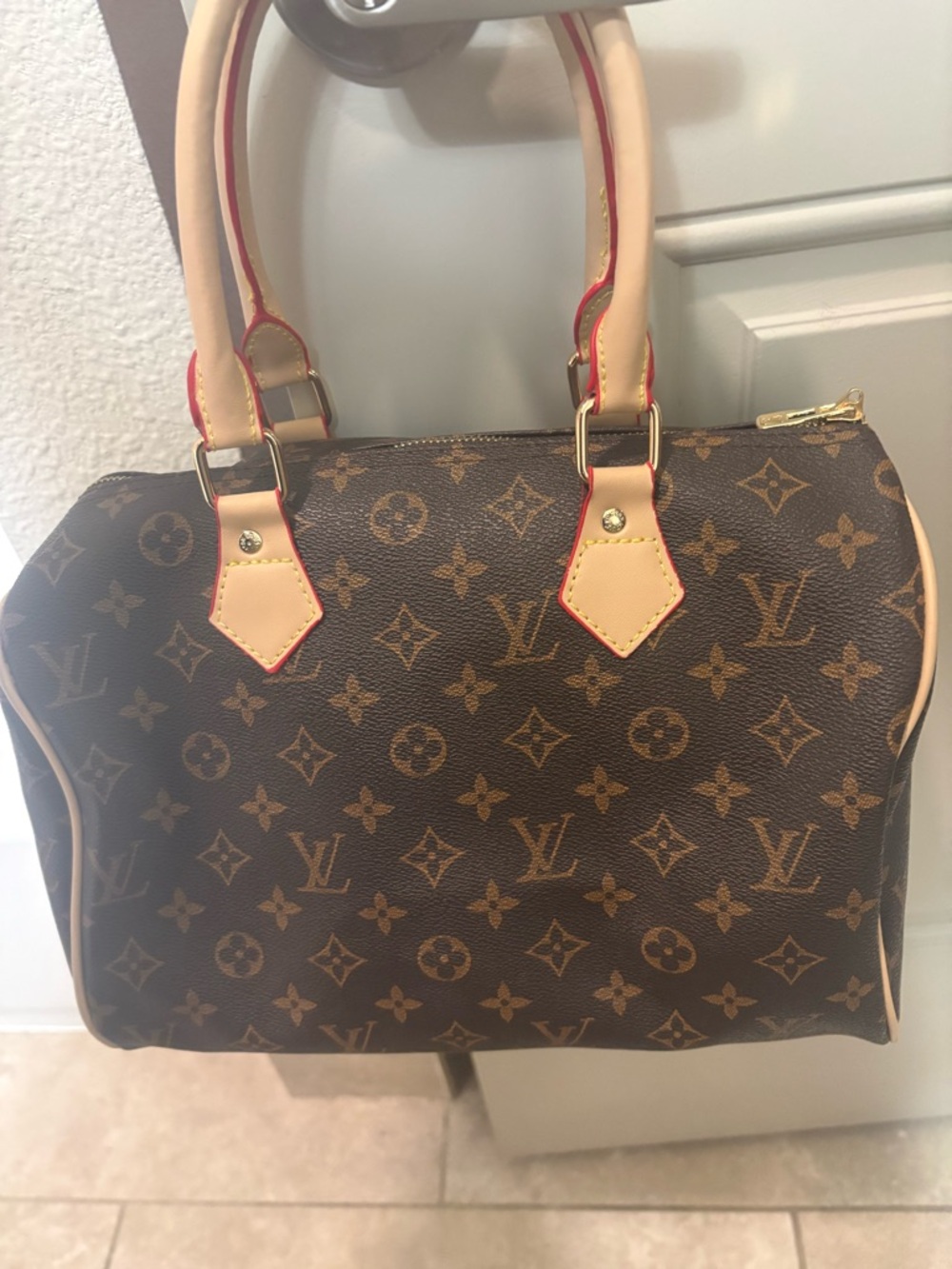 Inspired fashion Handbag in Brown